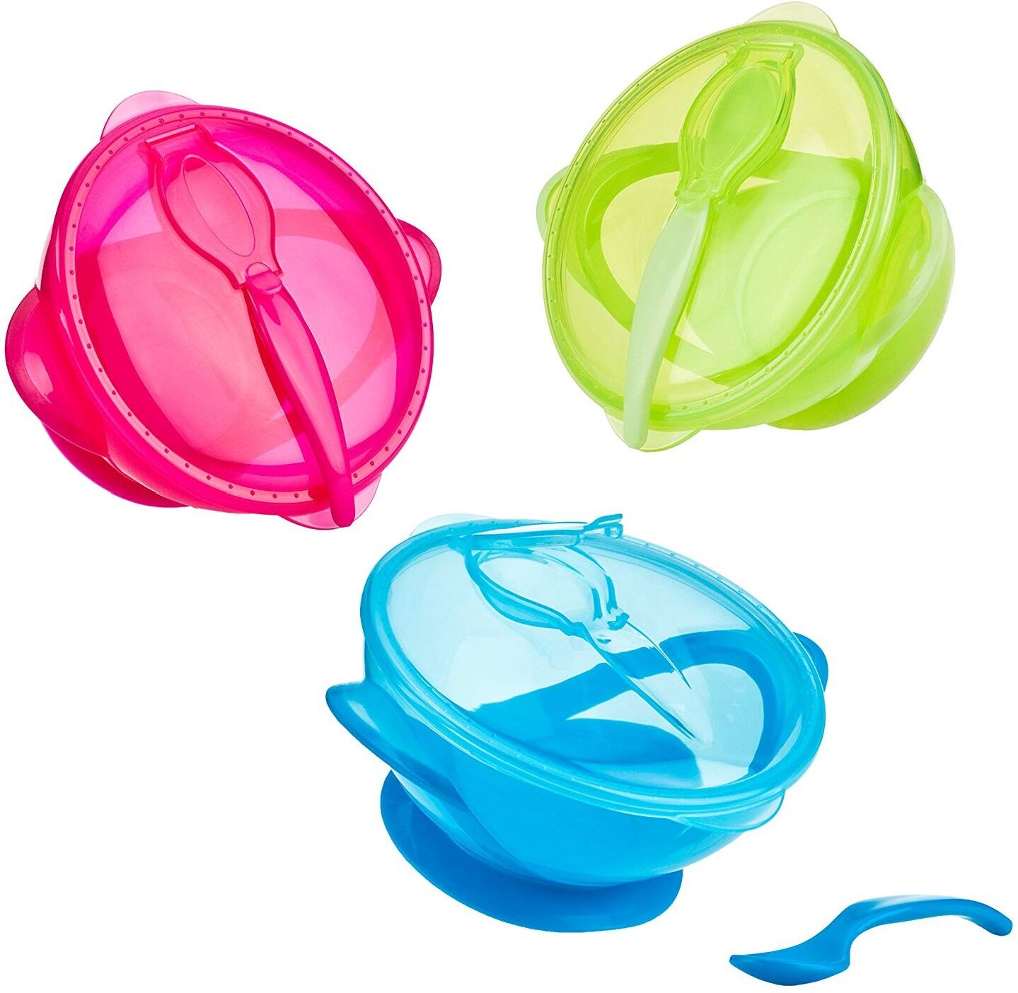 Set pappa Nuby ID5419 con ventosa antiribaltamento Assortito