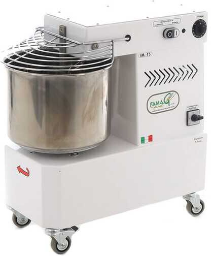 Pétrin à spirale électrique professionnel Famag IM15 monophasé - 12 KG