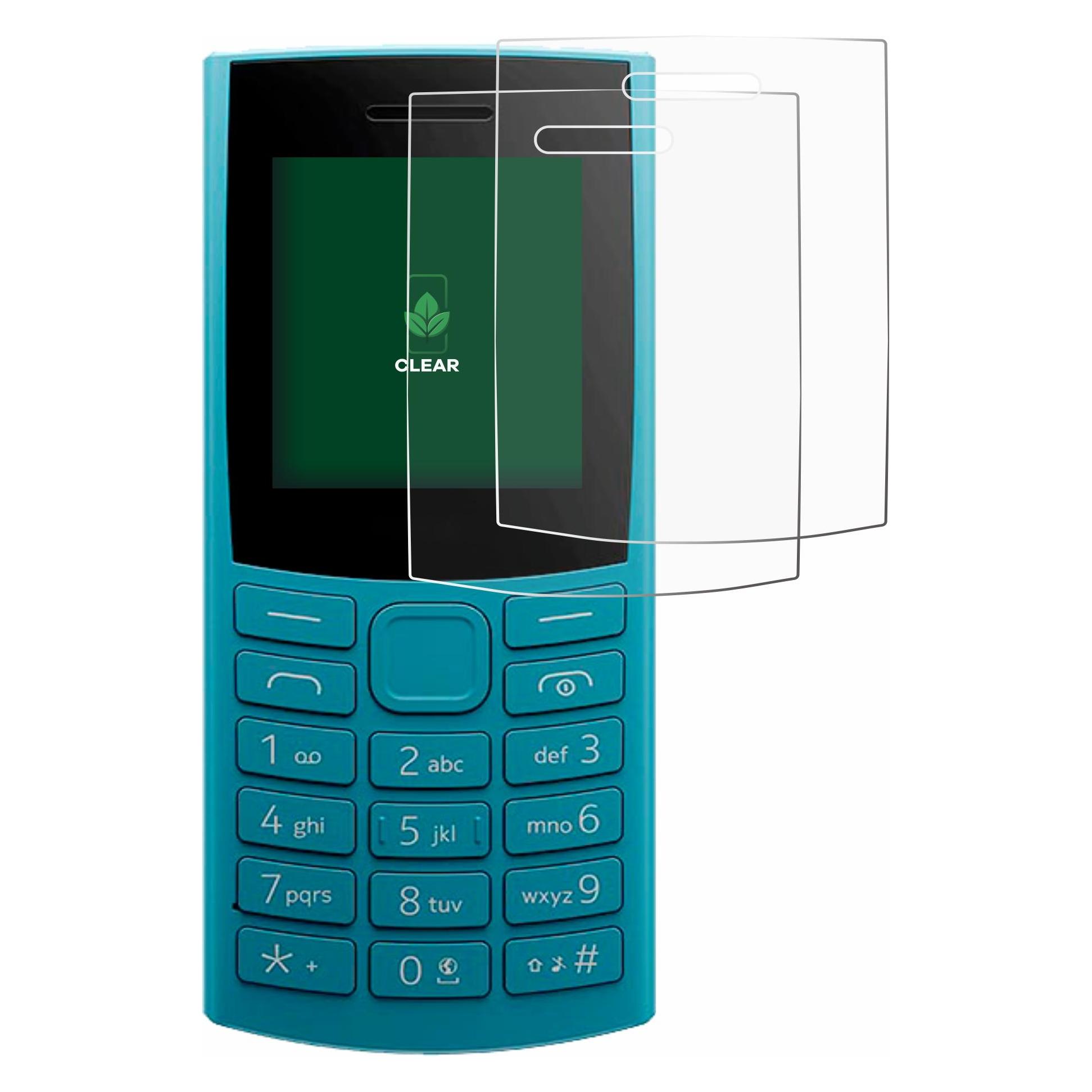 ScreenLeaf Schutzfolie für Nokia 105 4G 2nd Edition Displayschutz Display Schutz Folie Klar Transparent (Nokia 105) (6157690)