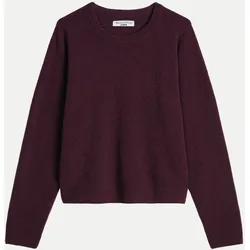 Oversized Strickpullover Violett S