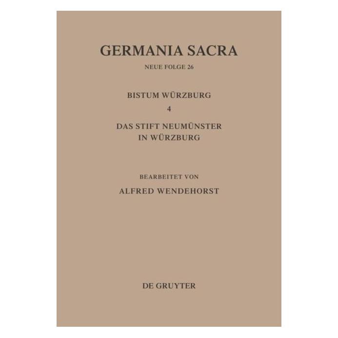 De Gruyter Germania Sacra,NF.26 (Deutsch, Hardcover, Alfred Wendehorst) (66438262)