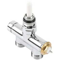 Terma Lanzen-Thermostat-Verbunddurchgangsventil 50mm CYLINDER GZ 1/2"-GZ 3/4" , TGZTCR18, Chrom TGZTCR18