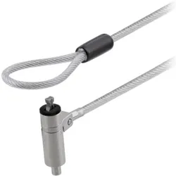 T'nB TNB Ultraresistant Braided Steel Cable, Notebook Security, Weiss, Grau