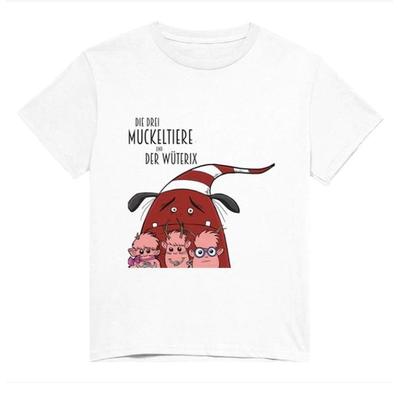 Kinder T-Shirt 'Die drei Muckeltiere & der Wüterix'; Sonstige von Laura Mattern, MoonWalker Verlag