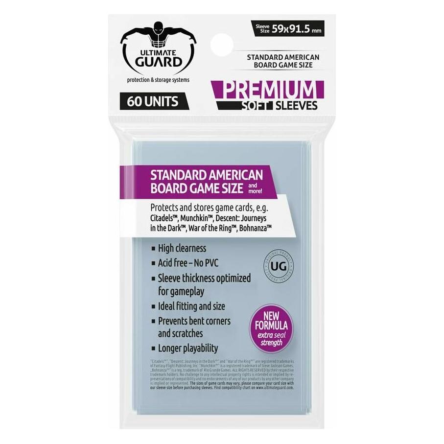 Ultimate Guard Kartenhülle Standard American Board Game Sleeves 60 (UGD010279)