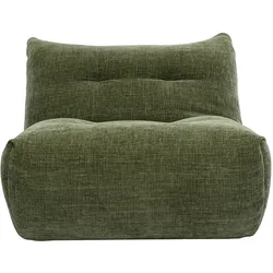 Lounge-Sessel in kaki-gefärbtem Samt-Textur-Effekt BUMPY