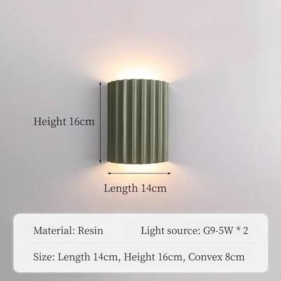 Uplift Picks Modern Macaron LED Wall Lamp Nordic Minimalist Decorative Sconce green white Light