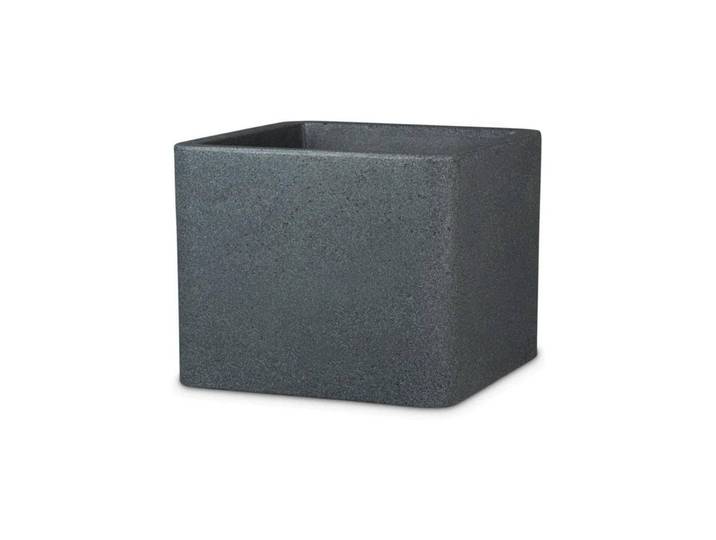 Pflanzkübel SCHEURICH Alea 40/140 Granit , grau (granit), B:38cm H:33cm, Kunststoff, Pflanzgefässe, Pflanzkübel