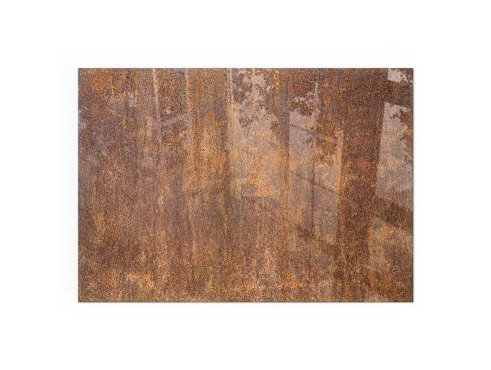 KAMINBODENPLATTE 100x70 cm - Rosttextur für den Hintergrund