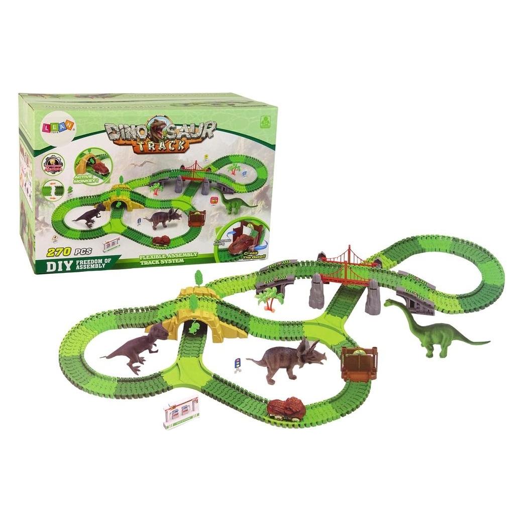 Lean Toys Dinosaurierspur 270 Elemente Zubehör (240523)
