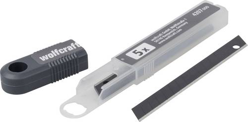 Wolfcraft 4207000 Abbrechklingen "Profi-Sharp" 9mm schwarz 5St.