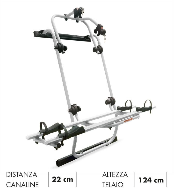 Fabbri Portabici posteriore  BICI OK MTB VAN per RENAULT MASTER dal 2011 bici  SILVER