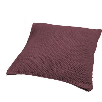 Kissenhülle PRIMERA "Kissenhülle Strick", rot (marsala), B:50cm L:50cm, Polyacryl, Obermaterial: 100% Polyacryl, Kissenbezüge, Kissenhülle, in trendigen Farben