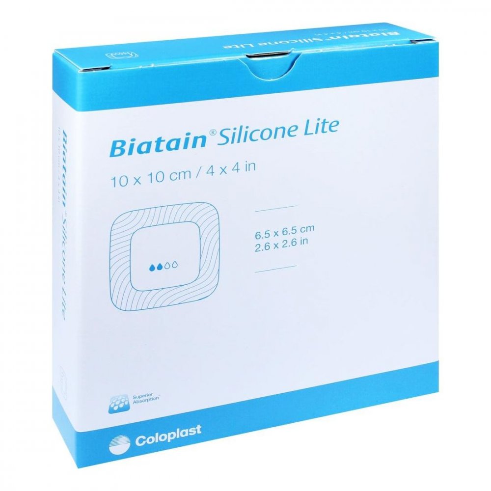 Coloplast GmbH Biatain Silicone Lite Schaumverband 10x10 cm 03880697