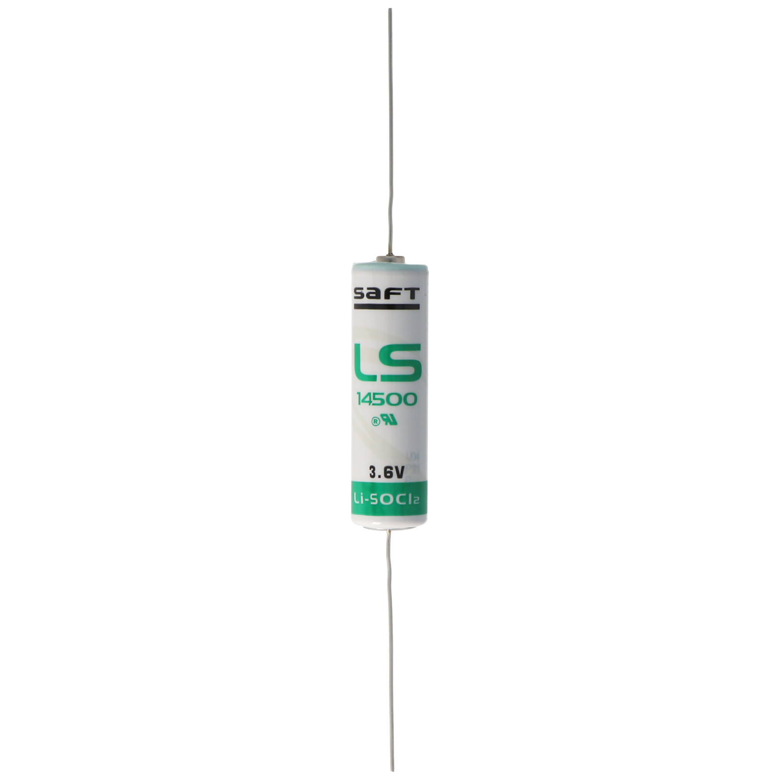 SAFT LS14500CNA lithiumbatterij met axiale geleider