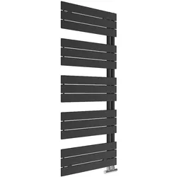 Handtuchheizkörper Alba 1430 x 600 mm, Farbe Schwarz Matt