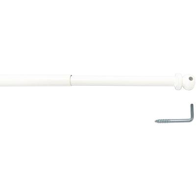 Scheibenstange INDEKO Gr. 1, weiß, L:60cm, Metall, Gardinenstangen