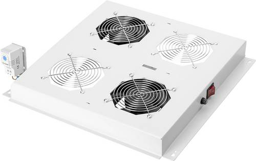 Digitus DN-19 FAN-2-N 19 Zoll 2 x Netzwerkschrank-Lüfter Lichtgrau (RAL 7035)
