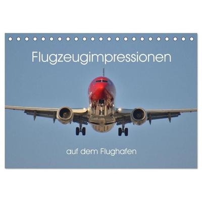 Flugzeugimpressionen auf dem Flughafen (Tischkalender 2027 DIN A5 quer), CALVENDO Monatskalender