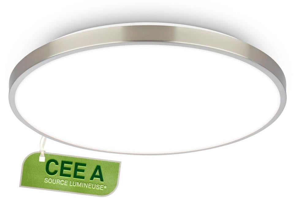 Briloner LED-plafondlamp Paneel Mat Nikkel