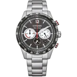 Citizen CA4714-55E Eco-Drive Herrenuhr Racing Chronograph Stahl/Schwarz