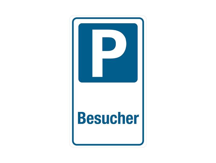 Schild P Besucher 19 × 33 cm
