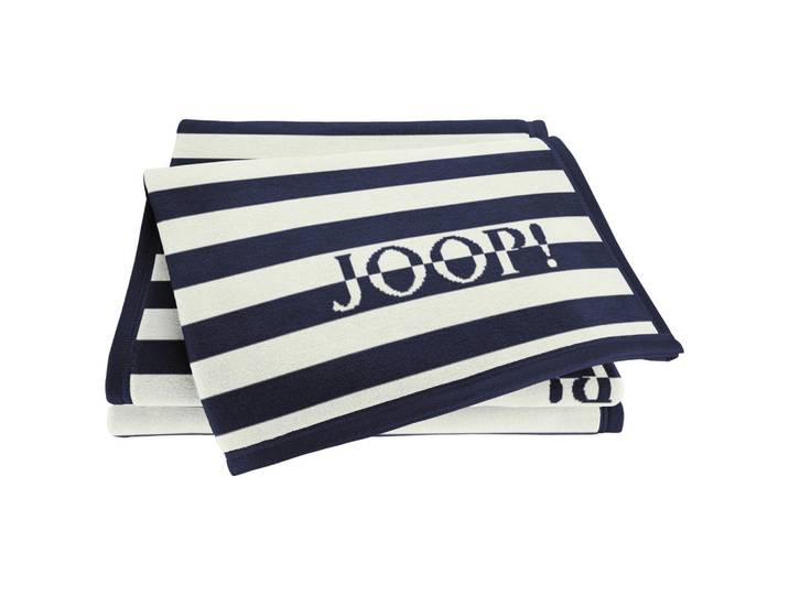 Joop! Decke, Blau, Weiß, 130x160 cm, Heimtextilien, Wohntextilien, Decken, Kuscheldecken