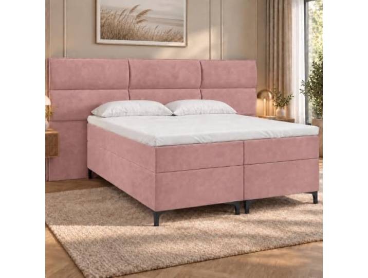 Best For Home Luxuriöses Boxspringbett Sapri mit großem Bettkasten und 2X Nachttisch – modernes Bett 140x200 mit viel Stauraum und hoher Schlafqualität - mit Lieferung