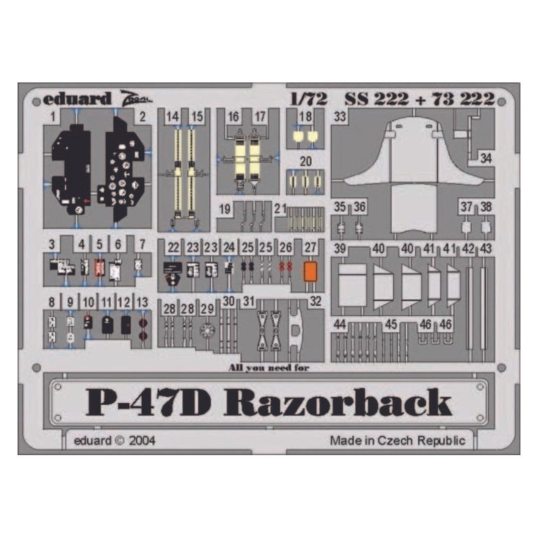 Eduard P-47D Razorback (73222)