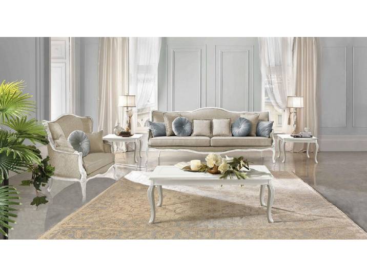 Xlmoebel Beistelltisch Klassischer Couchtisch im Barock Rokoko Stil für Wohnzimmer (Einzeltisch, 1-St., Couchtisch), Made in Europa