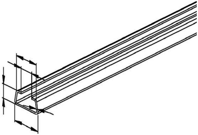 Niedax Rail d'ancrage 2980/2 FO (2980/2 FO)