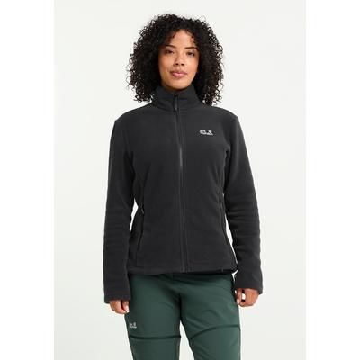 Fleecejacke JACK WOLFSKIN "TAUNUS 200 FZ W", Damen, Gr. XL (46), schwarz, Obermaterial: 100% POLYESTER. Futter: 100% POLYESTER, Jacken Fleecejacke, mit 3-in-1 System-Kompatibilität, aus Polyester
