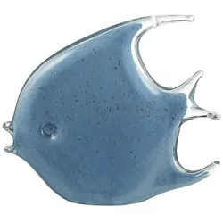 HOME STORY Deko Fisch   , blau , Glas , Maße (cm): B: 18 H: 15 T: 4.5