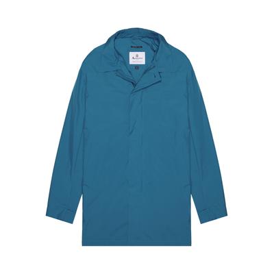 Parka AQUASCUTUM ACTIVE "RLG PACKABLE TRENCHCOAT Herren", Herren, Gr. M, blau (petrolium), Softshell, 100% Polyester, normal normal, Jacken Parka, Regenmantel Herren, leichte Jacke, Übergangsjacke, Outdoor, Sale