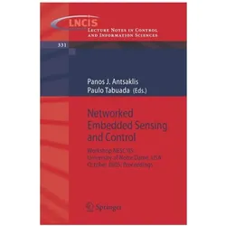 Networked Embedded Sensing and Control, Fachbücher von Panos Tabuada, J Antsaklis