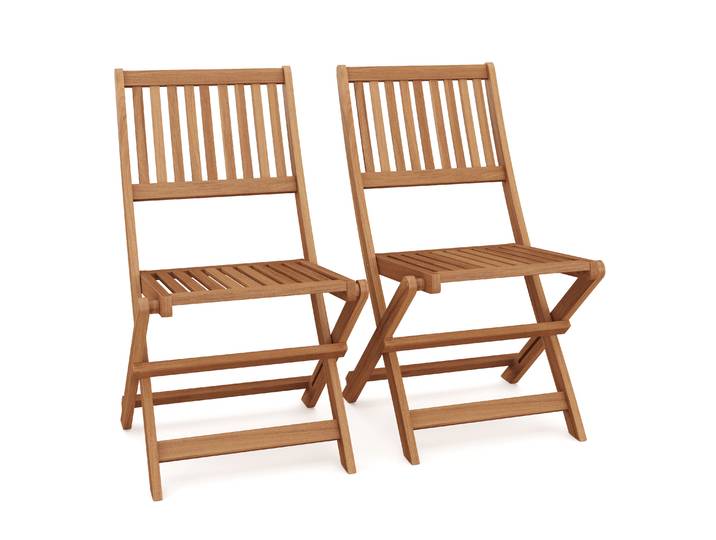 Gartenstuhl Holz AMALFI klappbar 2er Set