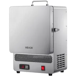 VEVOR Tisch-Schmelzofen 1500 W leistungsstarker elektrischer Ofen 1200 °C maximale Temperatur, Goldschmelzofen aus Edelstahl für Wachsguss Ton-DIY Metalltemperierung Glasieren auf Keramik, Silber
