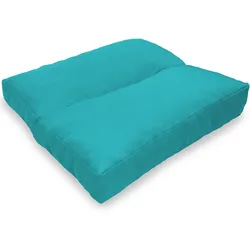NYVI Loungekissen SunLounge Outdoor 40x40 cm Aqua - Wasserabweisend, Schmutzabweisend, Bequem, für Stühle, Bänke, Boden