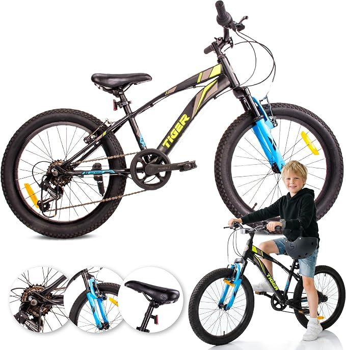 Tiger Bike Jungenfahrrad 20 Zoll, 6-Gang Shimano