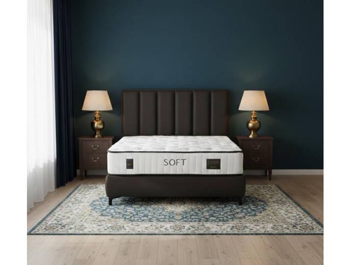 JVmoebel Polsterbett Hochwertiges Bett mit ergonomischer Matratze für maximalen Komfort