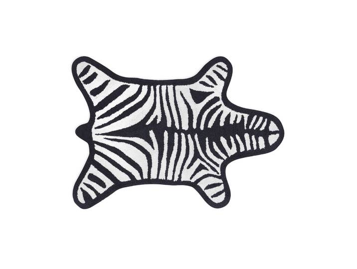 Jonathan Adler - Tapis de bain Zebra - Noir - Coton - Designer Jonathan Adler