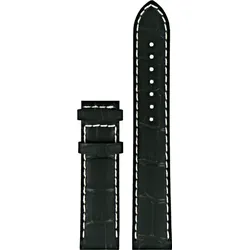 Certina - Leder Lederarmband ohne Schließe 19mm/18mm C610016926 - alligator-prägung,rind,schwarz