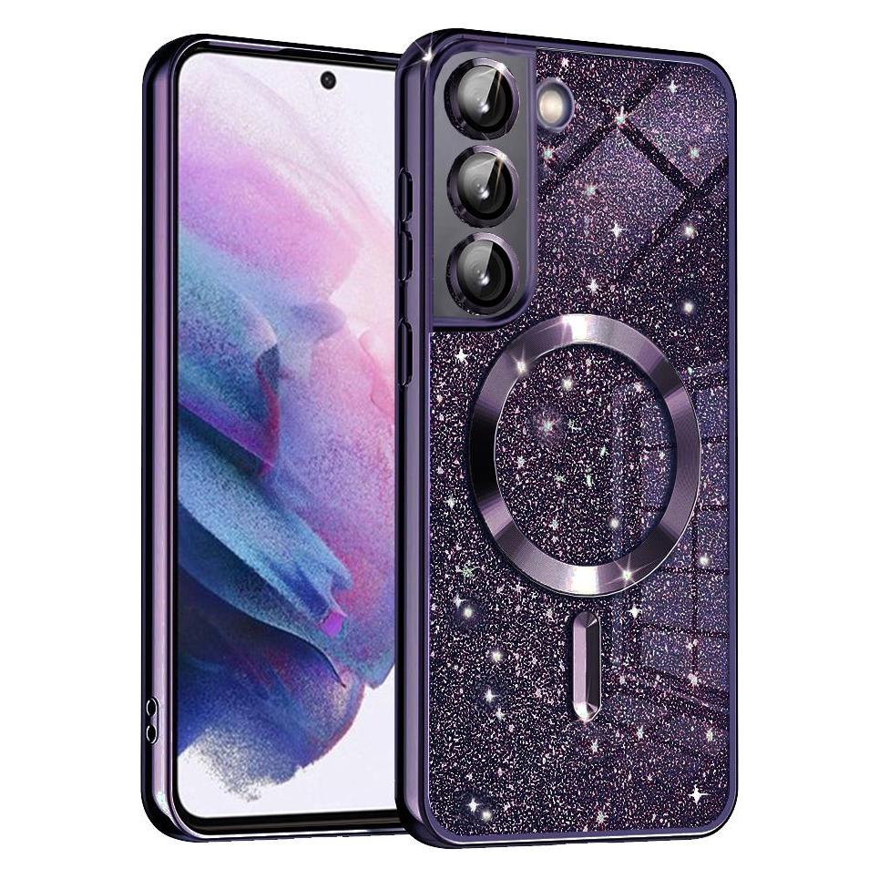 Techsuit - Luxury Glitter MagSafe - Samsung Galaxy S21 5G - Deep Purple (Samsung Galaxy S21 5G) (56349815)