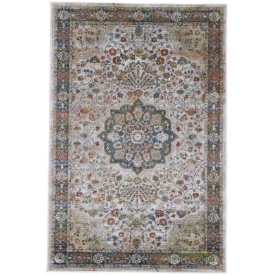 Teppich CARPETFINE "Vintage Lindo", braun (hellbraun), B:120cm H:8mm L:170cm, Polypropylen (PP), Teppiche, Teppich, Orient Vintage Look, Wohnzimmer