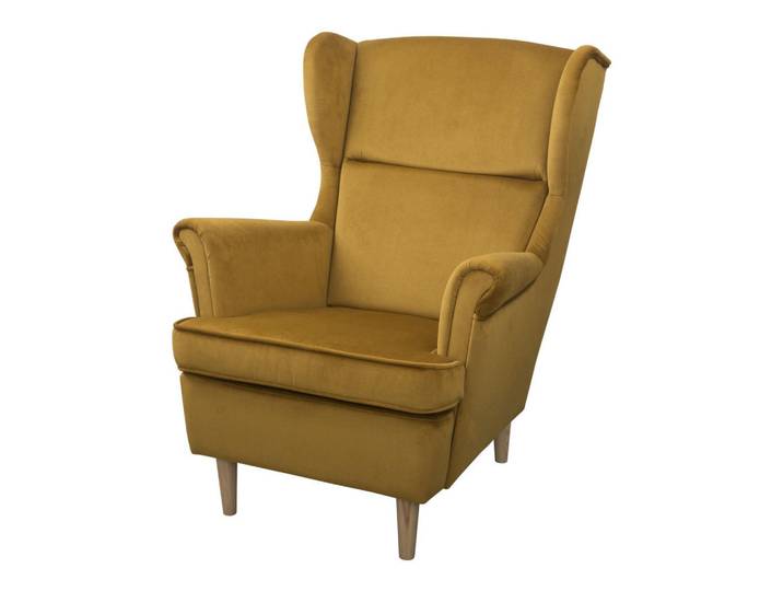 Margaret Hadas24 Ohrensessel Teramo III 72x102 cm, gelb, Gelb, Kunststoff, 72x102x63 cm, Wohnzimmer, Sessel, Ohrensessel