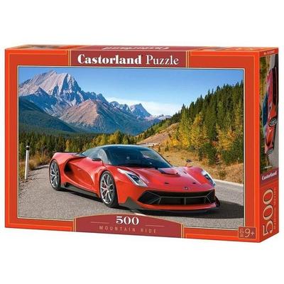 Castorland 500 Piece Jigsaw Puzzles, Mountain Ride, Fast & Furious, Fast Cars, Landscape Puzzle, Adult Puzzle, Castorland B-52967