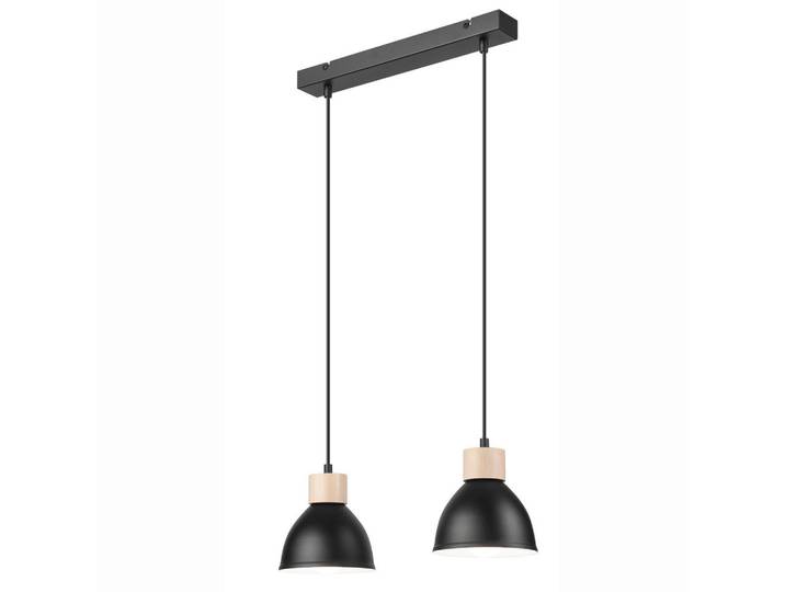 Hängeleuchte Nico, Schwarz Hochglanz, Metall, 8x82x48 cm, Made in Europe, Europäischer Sicherheitsstandard, Lampen & Leuchten, Innenbeleuchtung, Hängeleuchten, Pendelleuchten