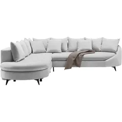 Ecksofa Axel Silberfarben