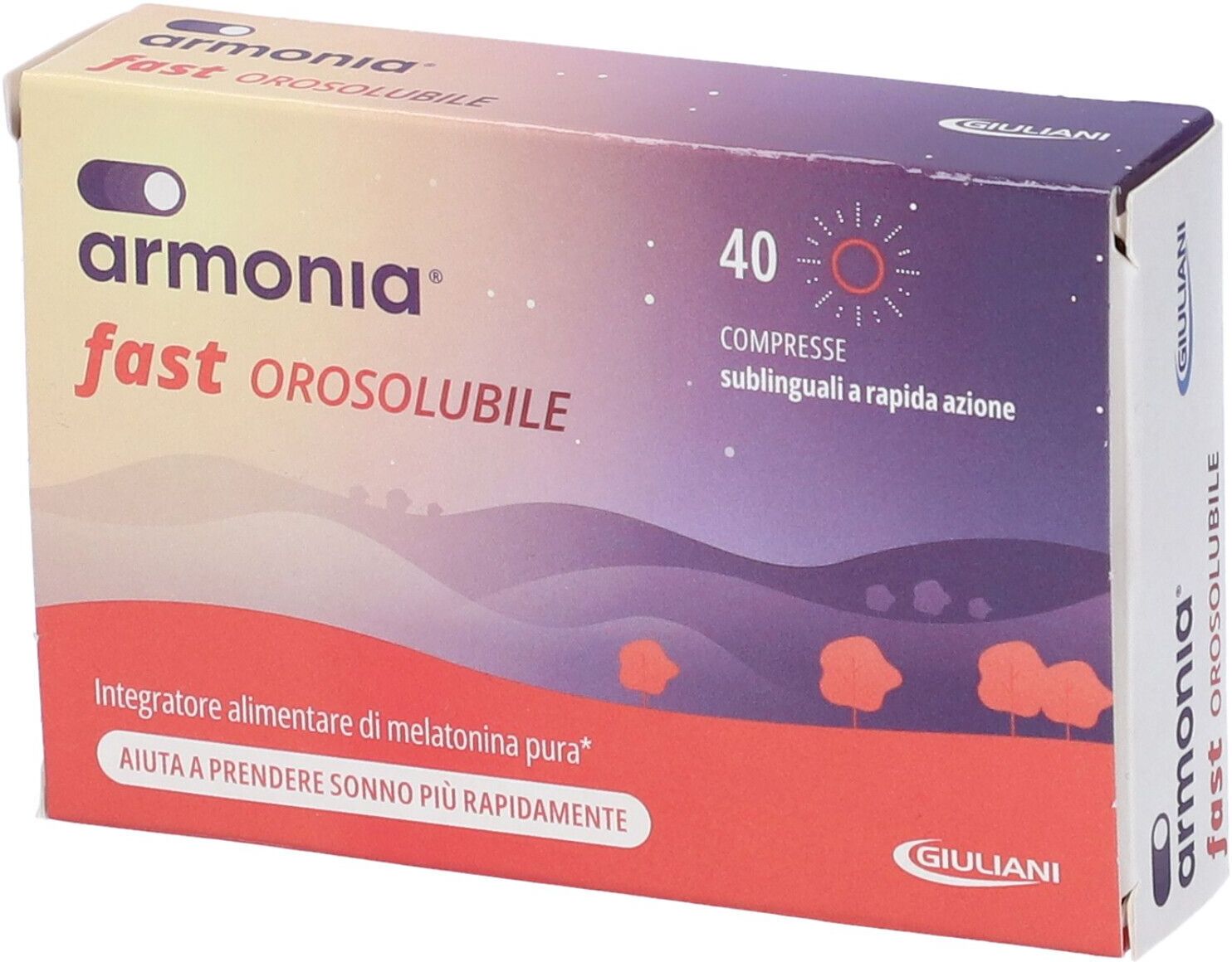 GIULIANI SpA Armonia Fast Orosolubile, 40 Compresse