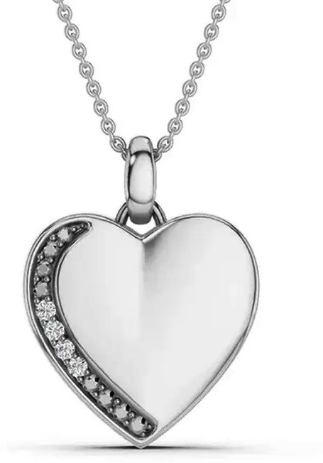 Lykken Elegance sydän timanttiriipus valkokulta 0,012 ct